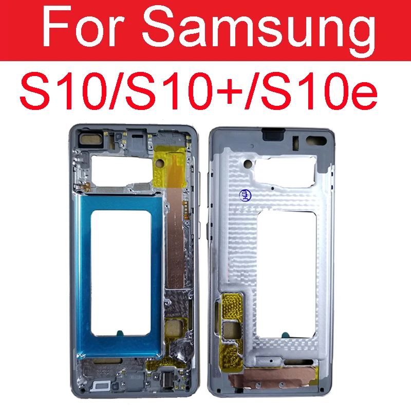 Middle Frame Mid Plate For Samsung Galaxy S10 G973 S10E G970 S10Plus S10+ G975 Midplate Bezel Chassis Housing Replacement Parts