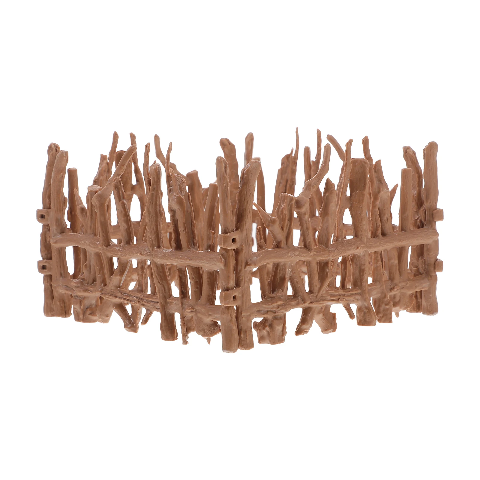 

4 Pcs Simulated Fence Artificial Barn Animal Figurines Mini Garden Decor Educational Farm Playset Toys Durable Material Easy