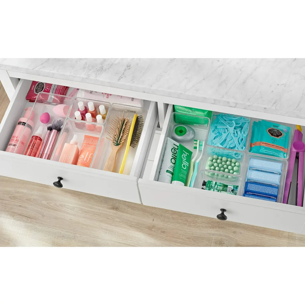 (2 pack) The Home Edit Medium Clear Storage Bin Organizer Insert, 1 Piece, 6.24