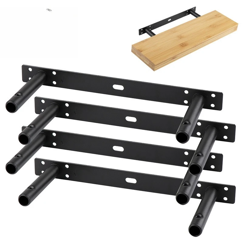 Wall hanging hardware bracket double T black invisible concealed baffle bracket laminate accessories bracket