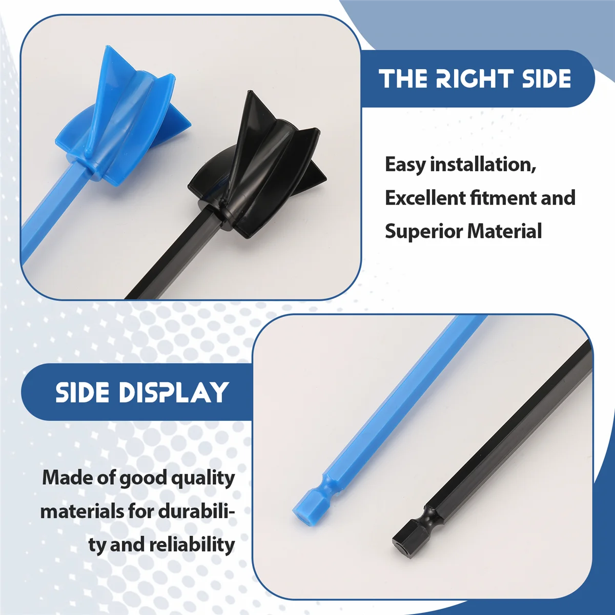 A83X4 шт. Насадка для смешивания эпоксидной смолы для дрели, многоразовая краска и лопатка для смешивания смолы для смешивания эпоксидной смолы, краски, керамической глазури