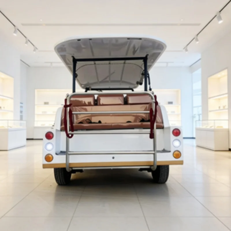 

Luxurious New 5000W AC Motor Electric Antique Tour Bus 72V Lithium Club Car Utility Adults Electric Vintage Classic Car