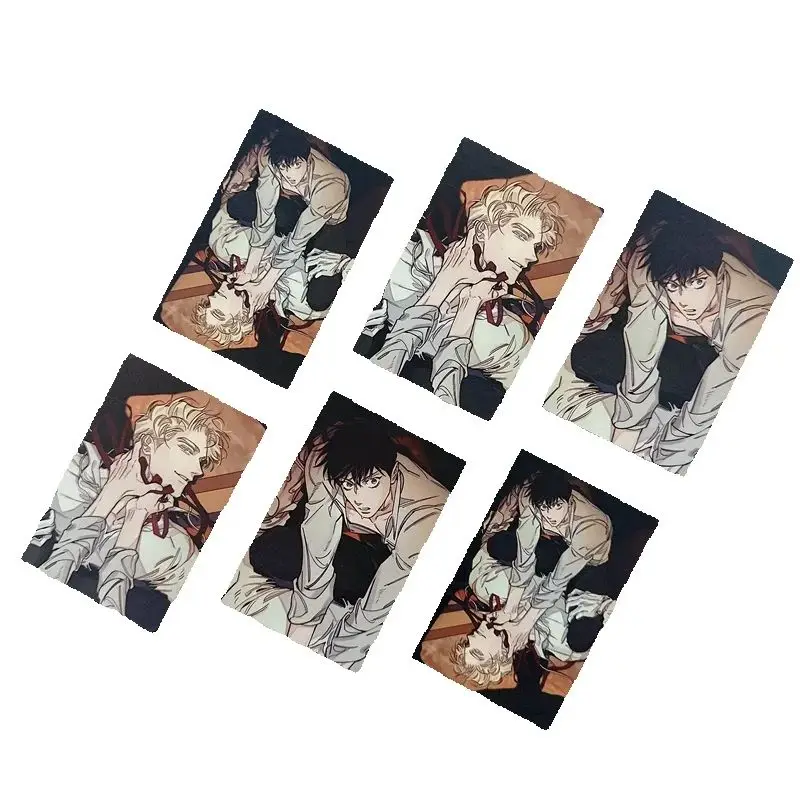 6 Pcs/Set Korean Manga Lomo Card Lee Won, Caesar Characters 3 Inches Photocard Fans Collection Cards