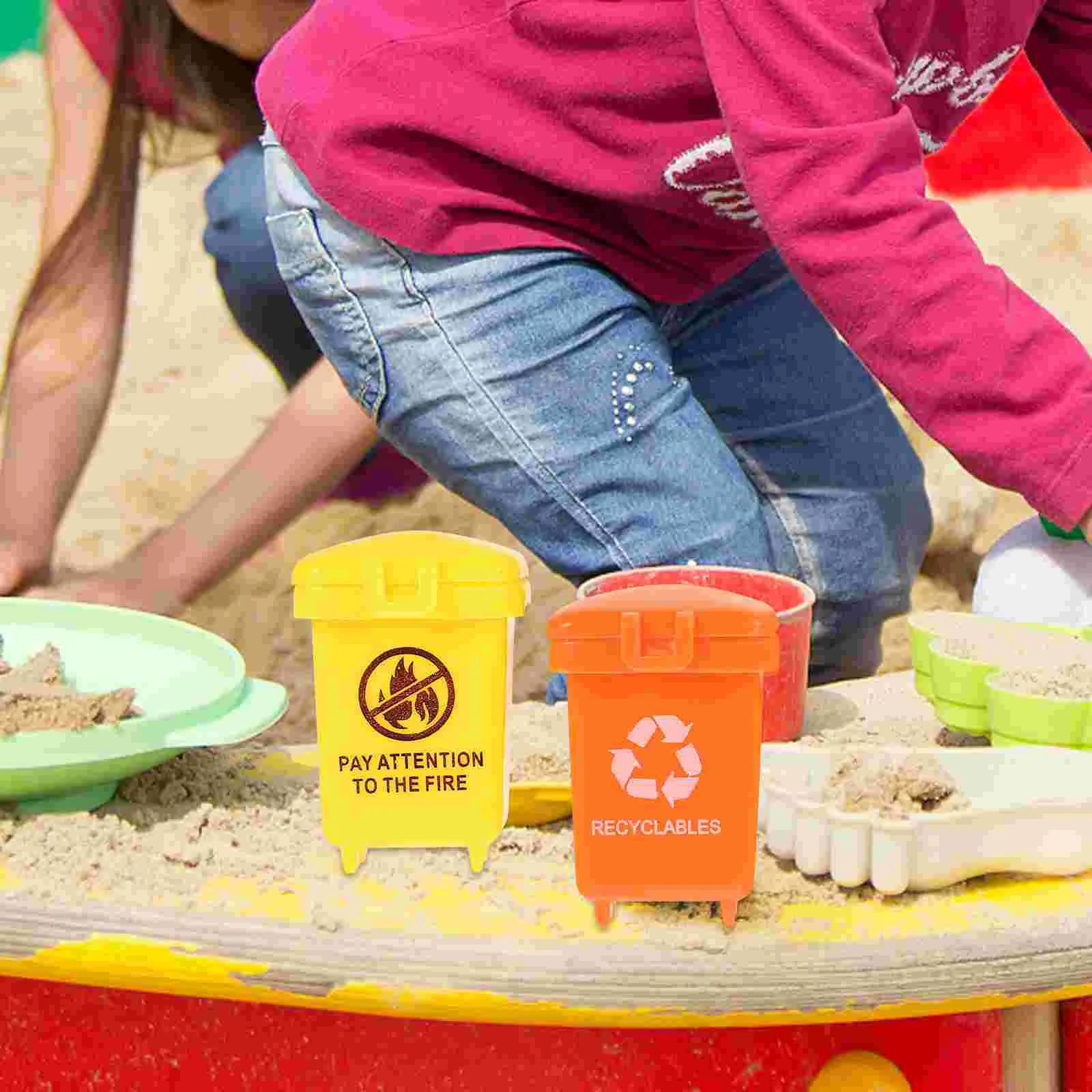 Kinderen Vroeg Onderwijs Vuilnisbak Mini Prullenbak Miniaturen Speelgoedblikken Kamer Klein Huis Kind Simulatie