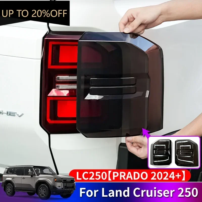 

NEW！New for Toyota Land Cruiser 250 Prado Lc250 2024 2025 Black Tail Light Lamps Cover Trim Taillight Car Styling Accessories