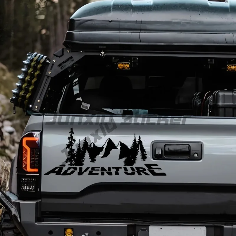 

Forest Adventure Off-road Rear Windshield Camping Glass Body Modification Personalized Pickup Truck Sticker Waterproof