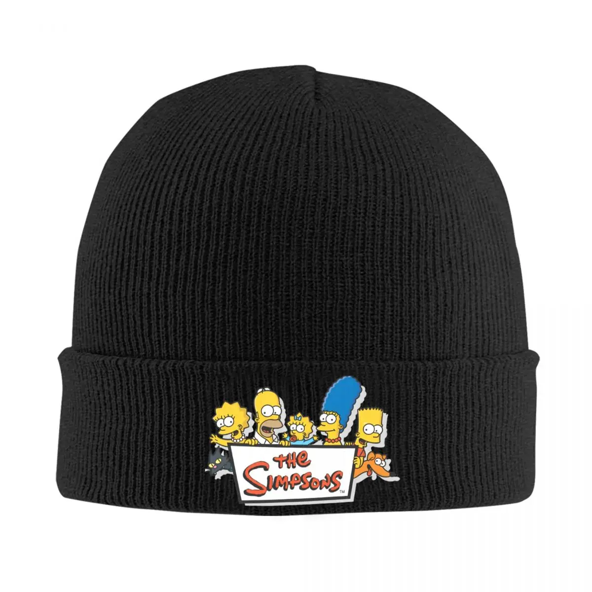 The S-simpsons Cartoon Logo Beanie Hats Bonnet Hats Female Male Funny Kpop Knitting Hat Spring Graphic Thermal Elastic Caps