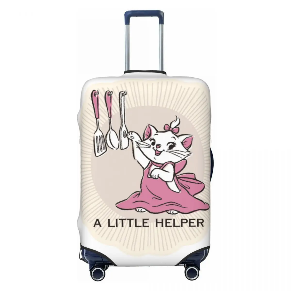 

Custom The Aristocats Luggage Cover Elastic Cat Anime Travel Suitcase Protective Covers Fits 18-32 Inch