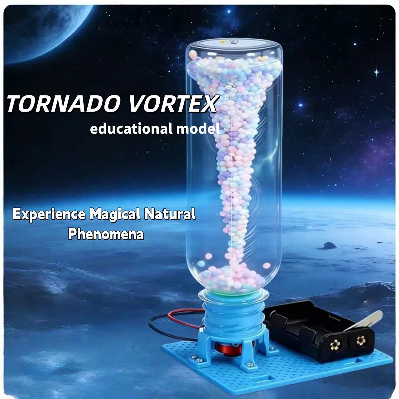 Kit d'expérimentation scientifique physique DIY : Jouet de montage tornade électrique, modèle de bureau éducatif STEM, cadeaux pour adultes