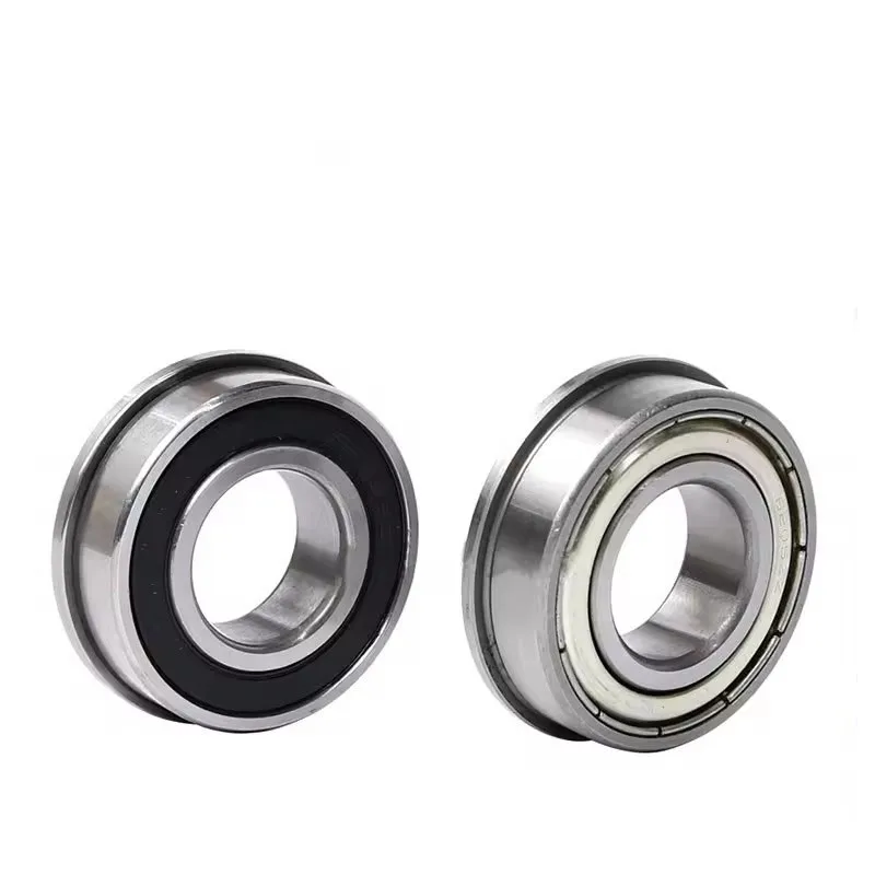 5 個 F6200 F6201 F6202 F6203 F6204 RS ZZ 2RS rz ABEC-5 フランジ付きボールベアリングゴムシール深溝玉軸受