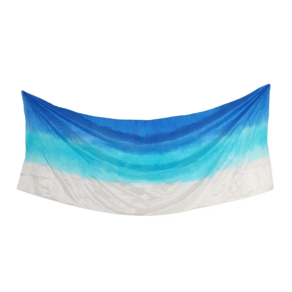 

Fashion Gradient Color Belly Dance Veils Light Texture Long Latin Belly Dance Shawls Performance Shawl