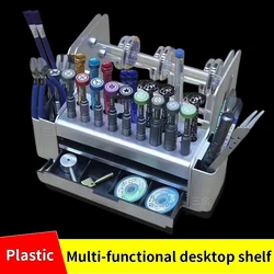 Multi-functional mobile phone repair tools storage box components finishing parts box screwdriver box desktop storage shelf