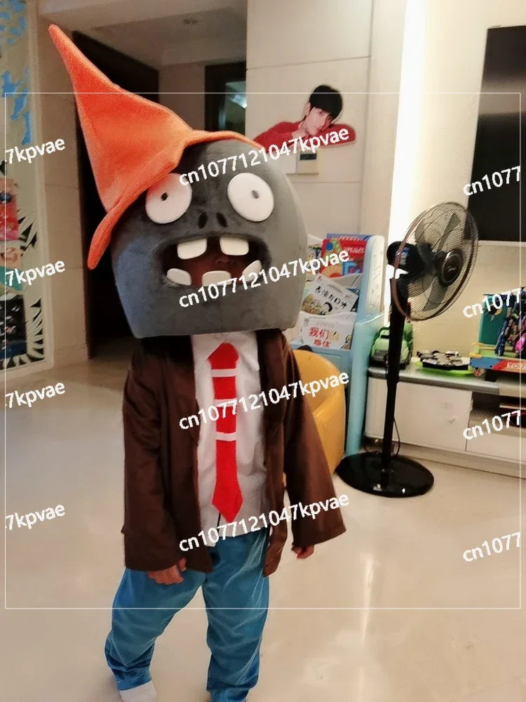 ، دمى الهالوين للأطفال البالغين، دعائم تلبيس، أزياء أغطية الرأس للنباتات مقابل. زي الناس الكرتوني الزومبي #4