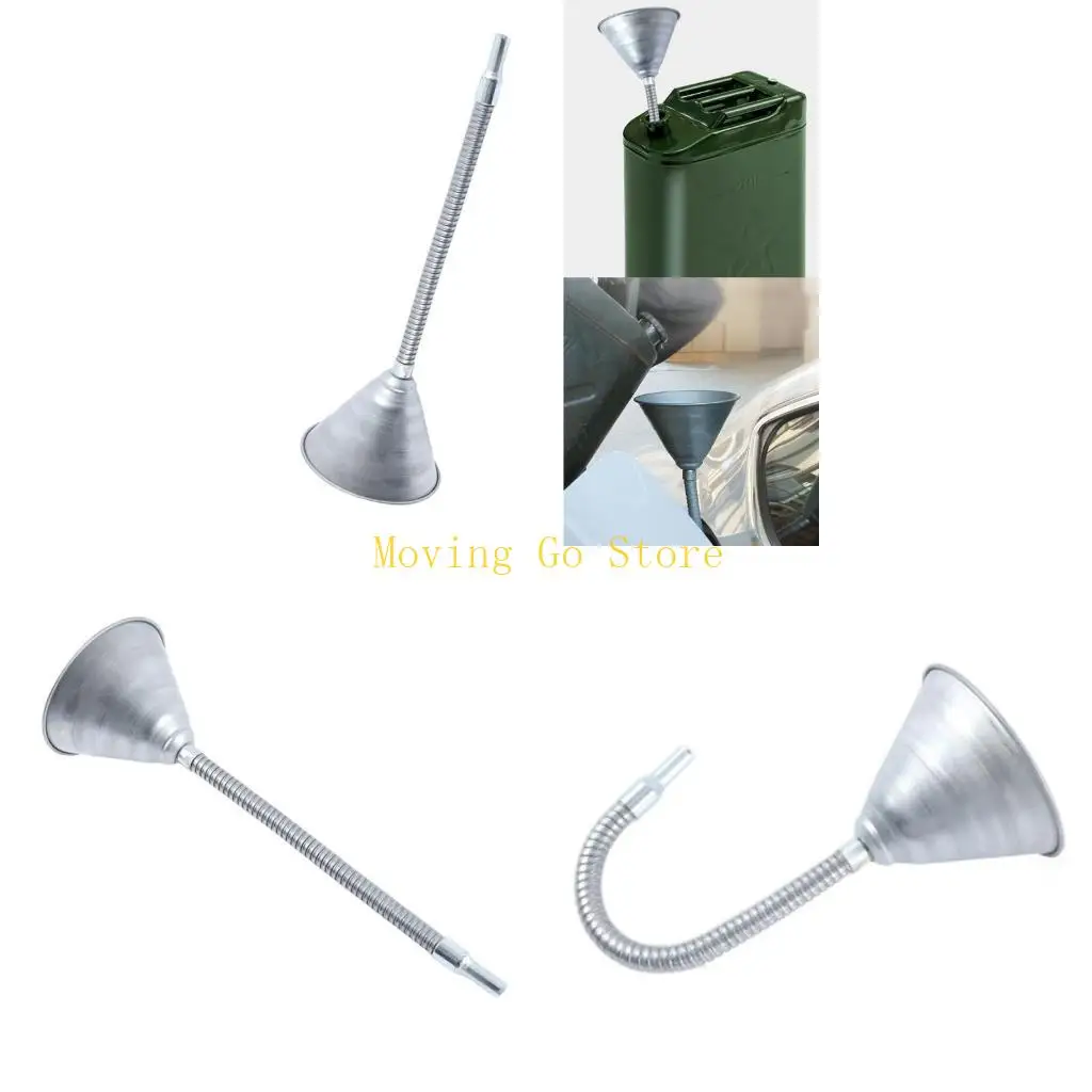 

B5XD Flexible Metal Funnel with build In Filter 5.83inch Diameter for Fuels & Oil