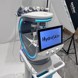 Machine de soins de la peau du visage Hidro à oxygène de beauté, système d'analyse qualifiée ale, livres qualifiée aux