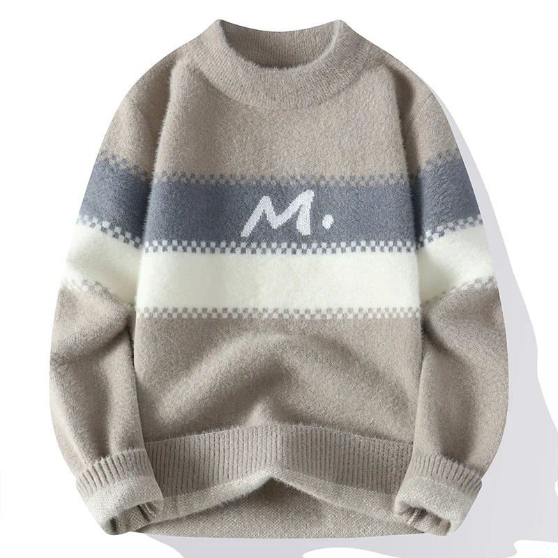 Men's Clothing Sweater For Men Autumn Fashion Pullovers Men's Sweat-shirt Knit Casual Hombre Warm Solid Spring Male Streetwear