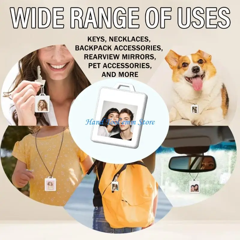 

H37F DIY Photo Display On 1.54inch Screen Electronic Mini Label For Luggage And Bags Electronic Badges