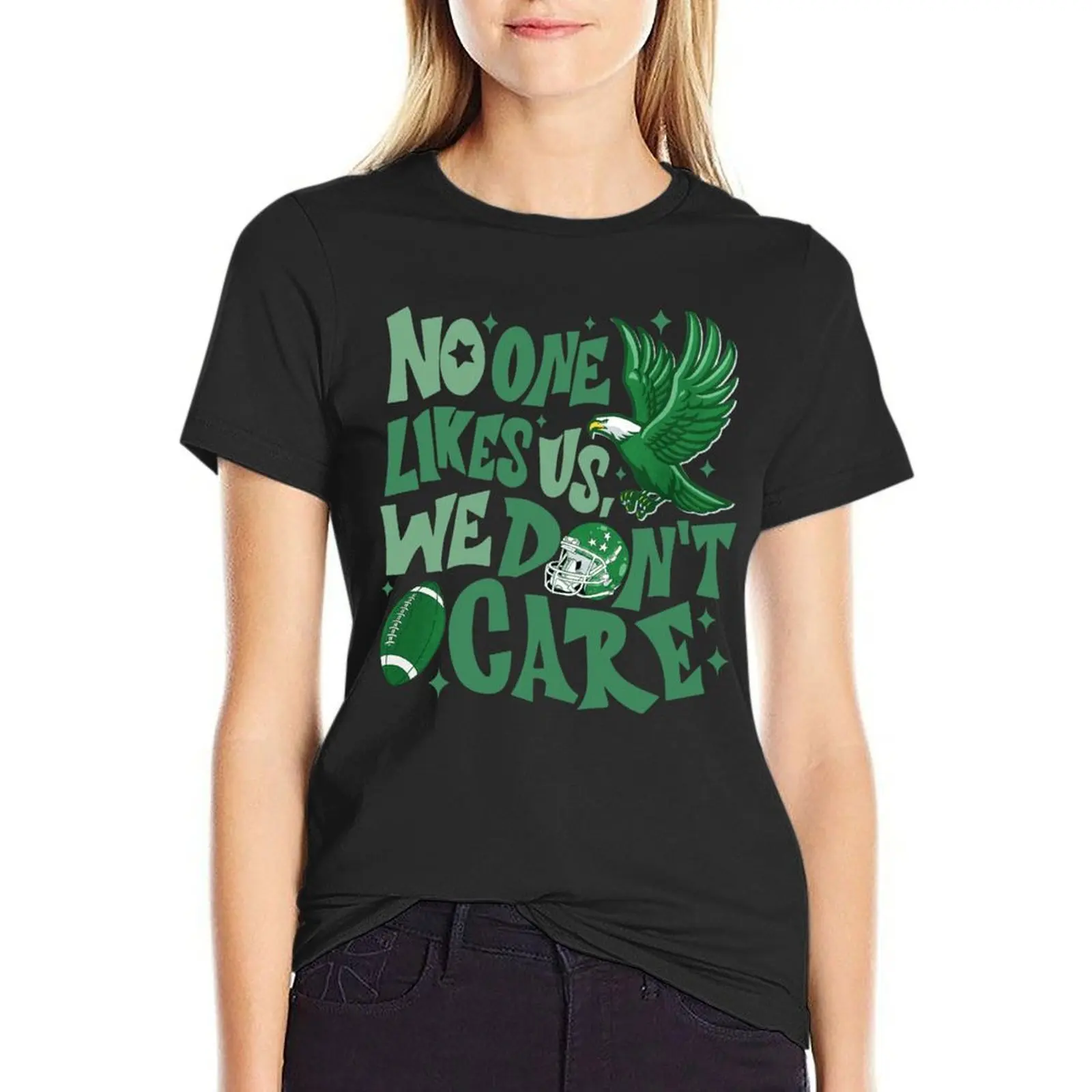 

No one likes us We don't care T-Shirt Aesthetic clothing animal prinfor sweat shirts graphic tees luxury designer clothing Women