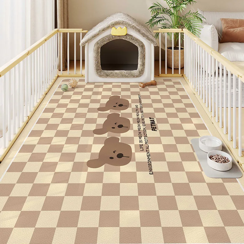 

VIKAMA Pet Food Mat Dog Food Mats for Floors Waterproof Dirt Repellent Manageability Wear-resistant Cat Mat Dog Bowl Mat Dog Fee