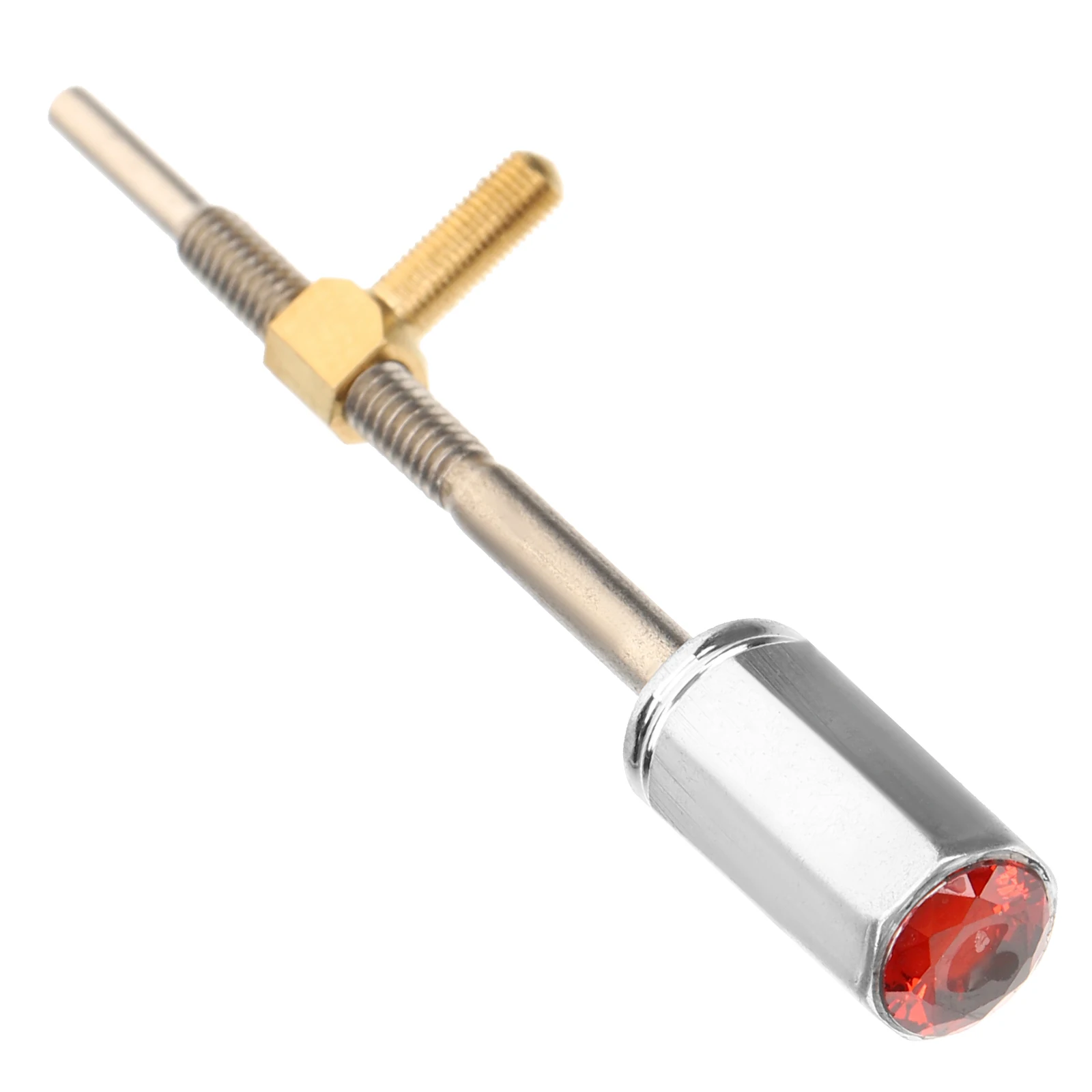 

Practical Violin Bow Frog Part Instrument Accessories Viola Rod Screw Replacement Fittings Long Use Durable Metal Simple Design