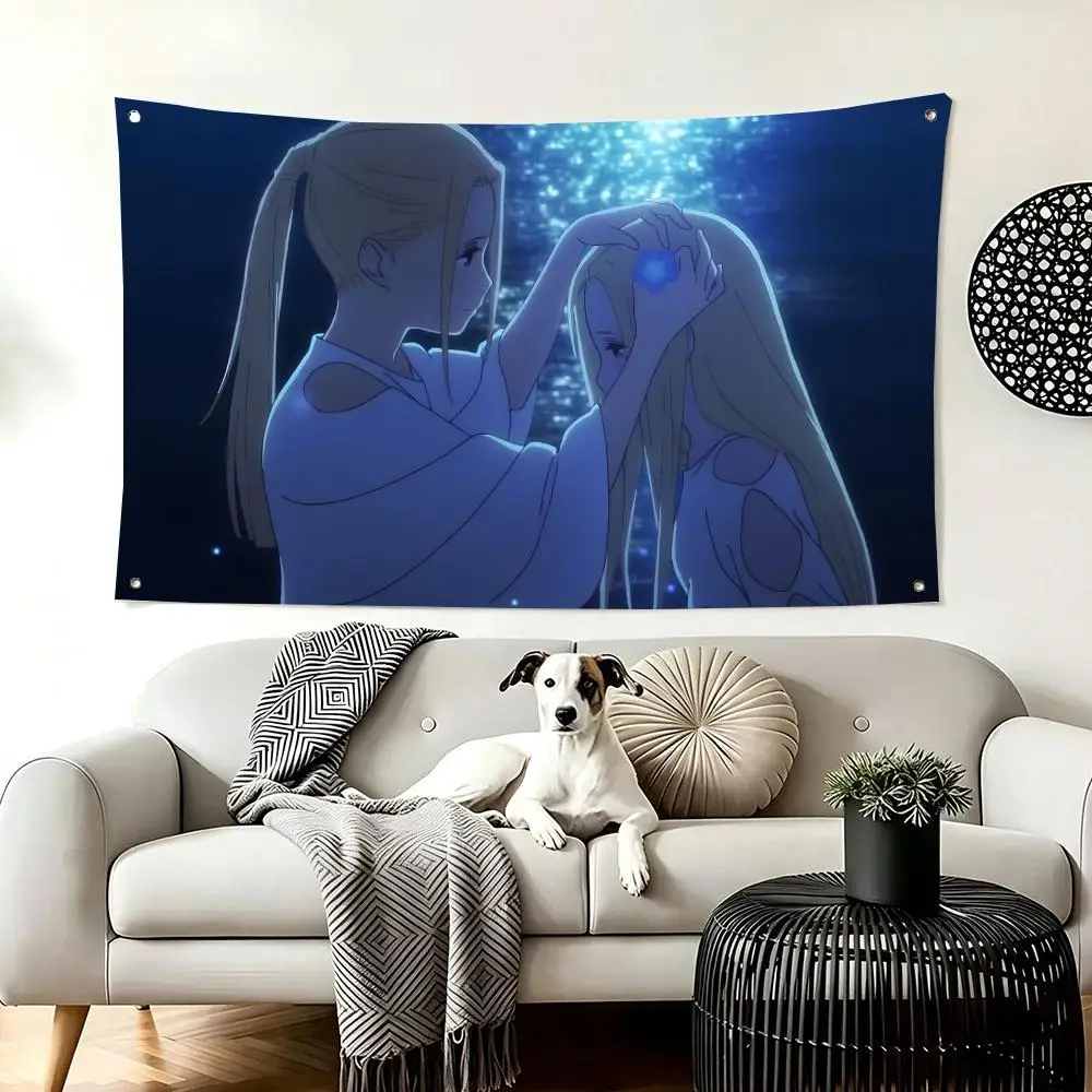 Anime M-Maquia When the Promised Flower Blooms Flags  For Living Room Home Dorm Decor Wall Outdoor Camping Party Banner Gifts
