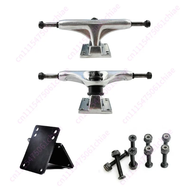 5in Skateboard Bracket, Small Fish Board Aluminum Alloy Bracket Skateboard Bridge, Gasket Bridge Nail Set 5 Inch Bracket