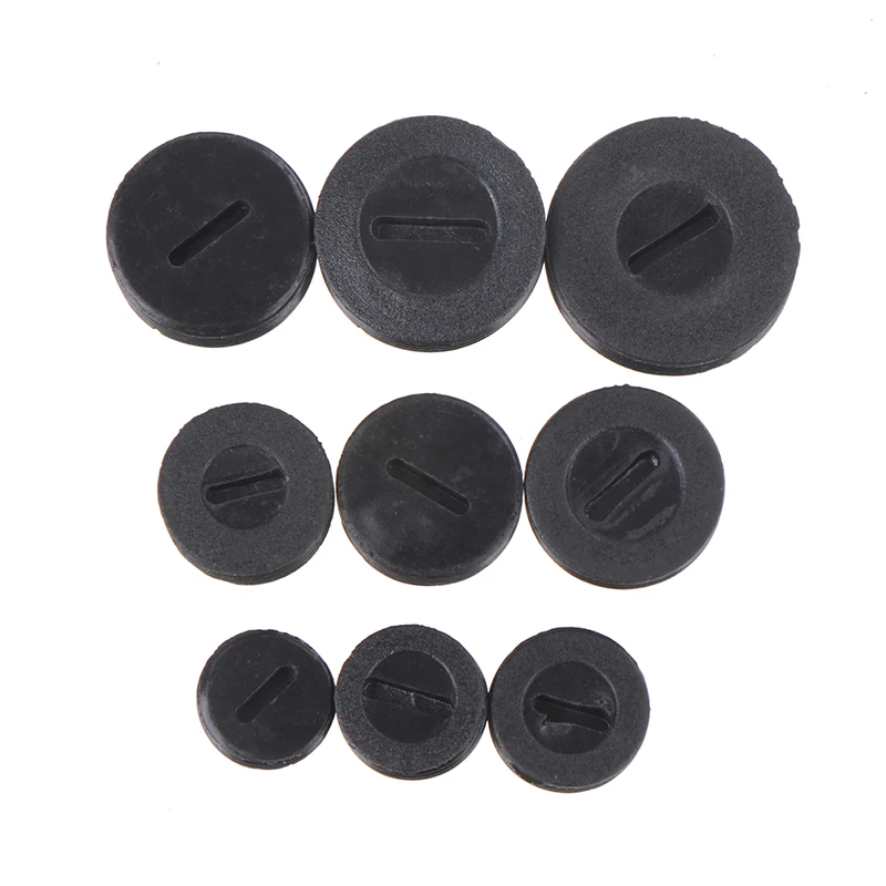 Dia. 12/13/14/15/16/17/18/20/32MM 10pcs Black Plastic Screw Carbon Brush Holder Caps Case