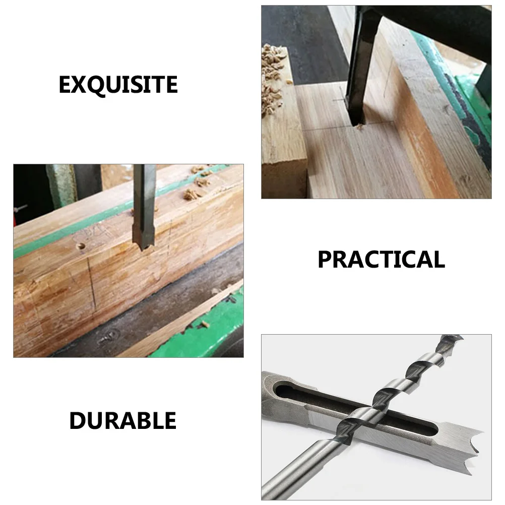 

4Pcs Professional Woodworking Mortise Drill Bits Square Hole Set Alloy Steel Durable Wood Drill Bit for Carpenter Woodworking