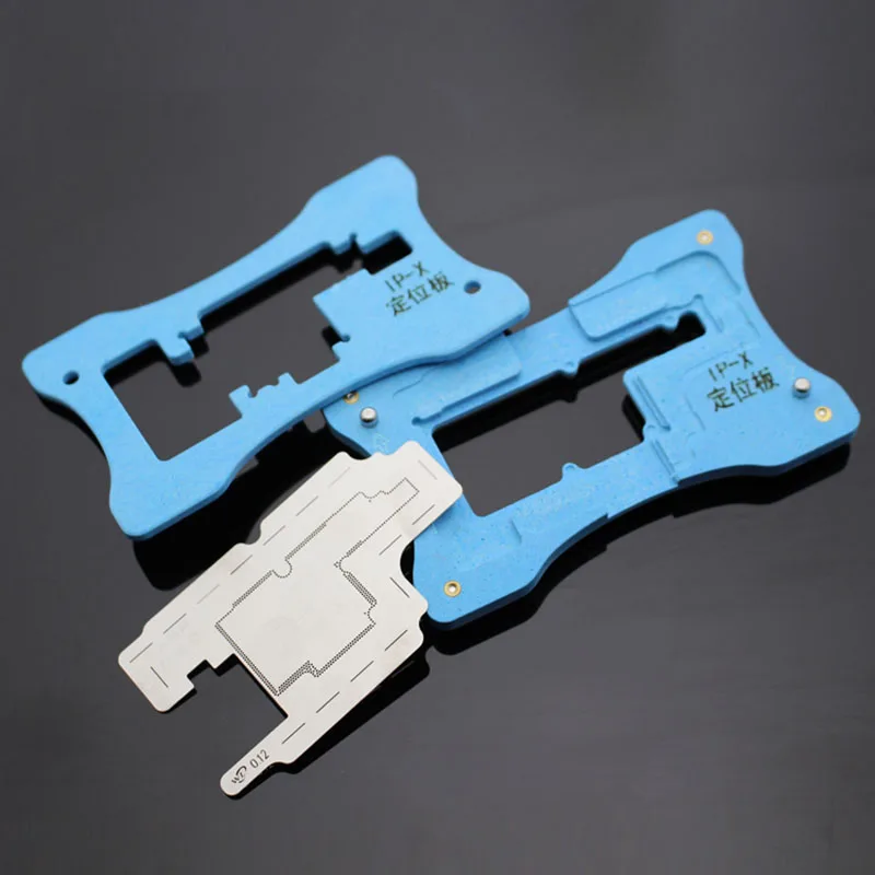 Saytl bga reballing estêncil kit para iphone x placa placa placa placa de solda placa de plantio estêncil camada média