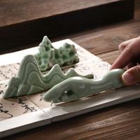 Creative Calligraphy Brush Holder Chinese Durable Writing Brush Rack Portable Office Supplies Pen Rack Rest Stand Desktop Decor