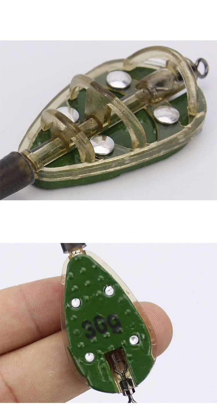 10 ~ 30g Inline Methode Feeder Oder Form Für Karpfen Angeln Tackle-Tool Methode Feeder Angeln Tackle-Tool Methode feeder Angeln Teile – Detail 3