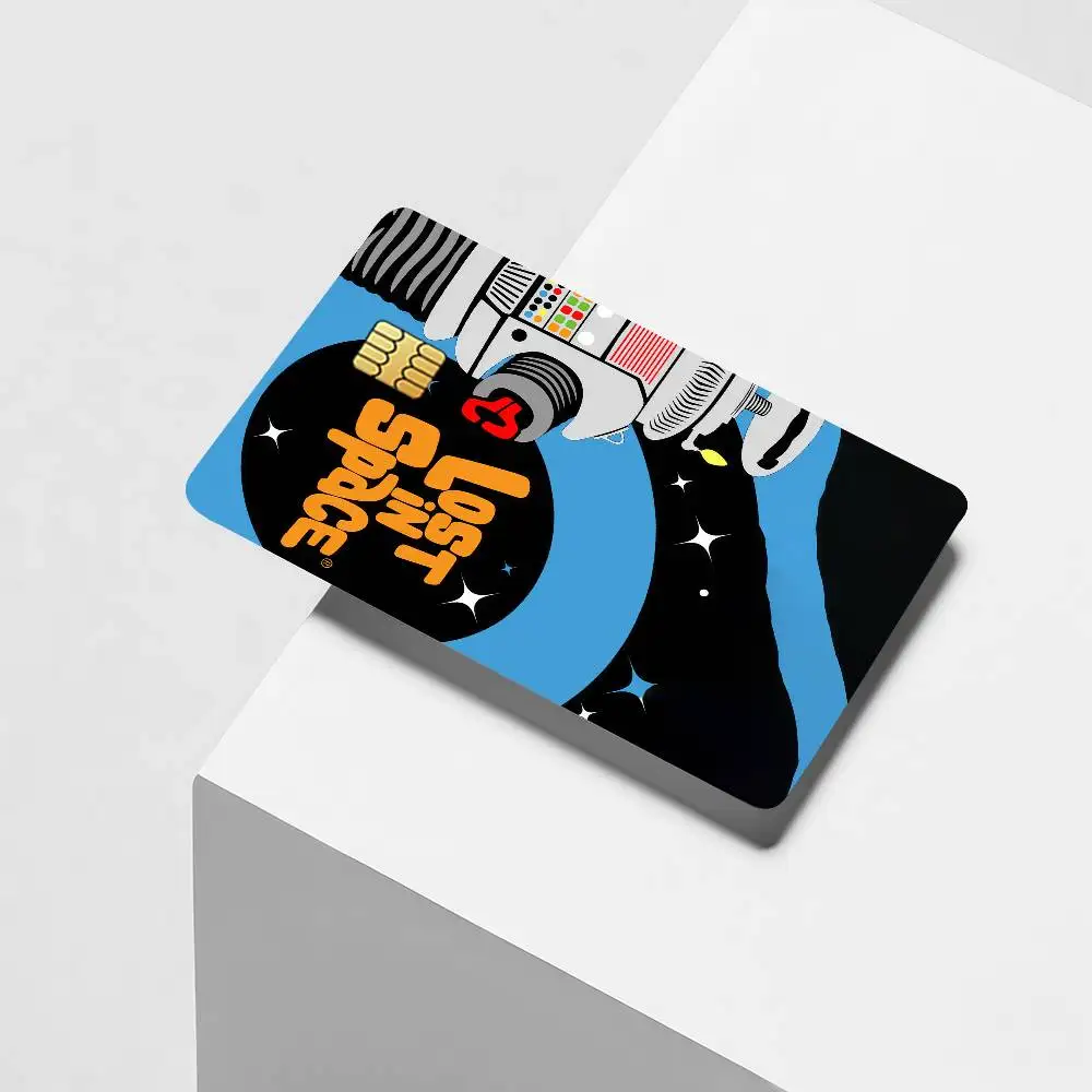 Fantasy film L-Lost in S-space Credit Card Decorative Card Stickers Suitable For Bank Cards Metro Transit Anti-scratch Gift 4PCS