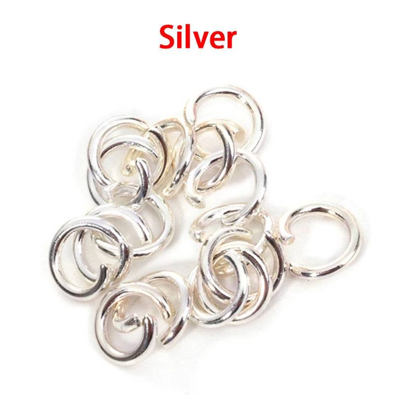 S925 Sterling silver 10pcs Open Circle DIY Jump Ring Jewelry Accessories Necklace Bracelet Earrings connector