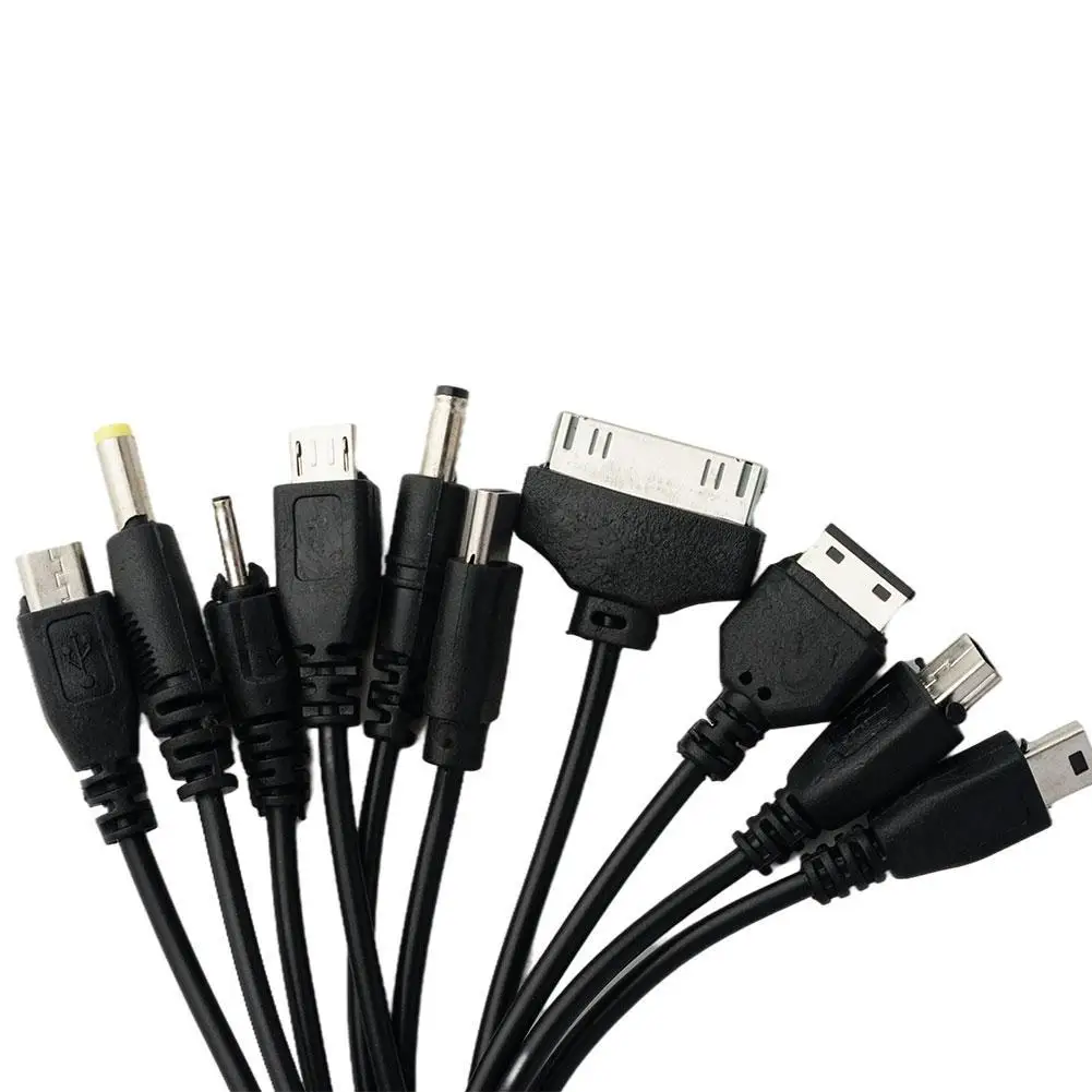 العالمي USB إلى متعدد التوصيل كابل شاحن الهاتف الخليوي 10 إلى 1 كابل يو اس بي لسامسونج شاومي هواوي جوجل ممن لهم فيفو كابل الشاحن