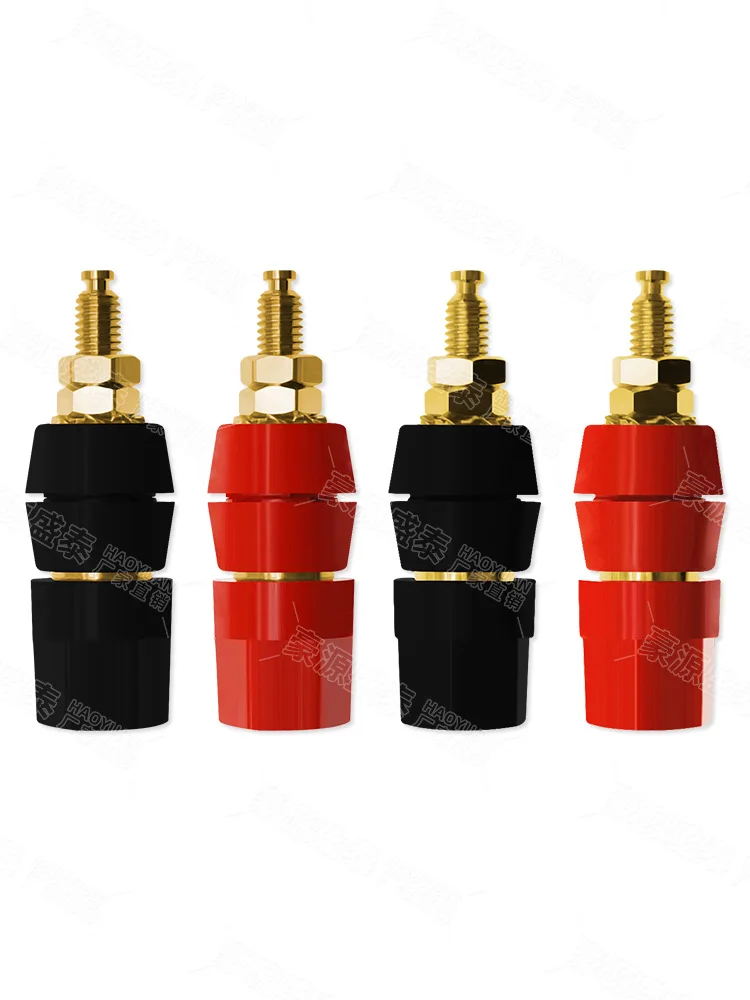 Gold-plated high current terminal 4mm inverter speaker box power amplifier terminal power supply terminal banana plug socket
