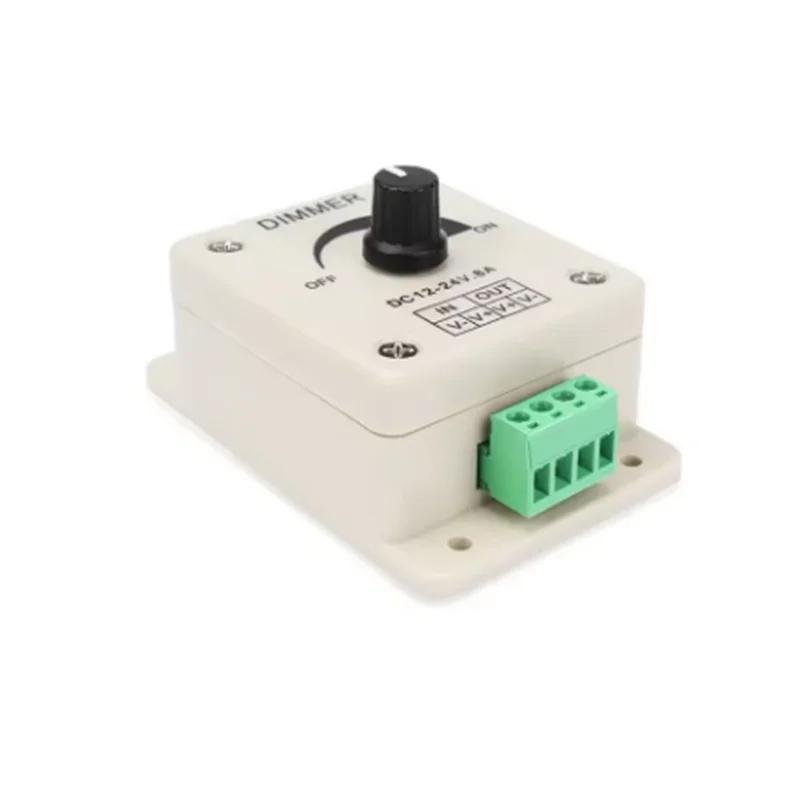 8A Botão de cor única Dimmer 12V 24V LED Interruptor de dimmer de parede rotativa LED popular em reguladores de controlador LED