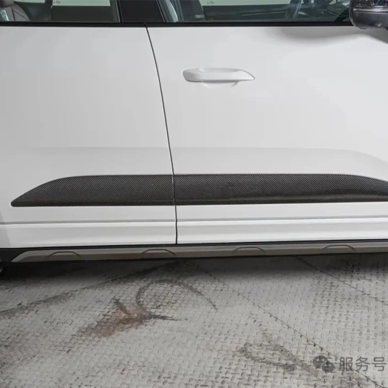 for Porsche Macan 95C 2024-UP 4PCS  Carbon Fiber Car Body Door Panel Trim