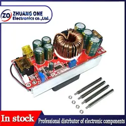 DC-DC 1500W 30A Voltage Step Up Converter Boost CC CV Power Supply Module Constant Current Module With Fan 10-60V to 12-90V