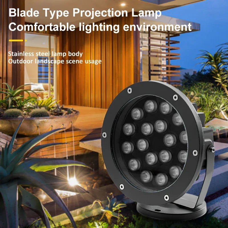 LED Power Flood Light Rainbow Tree Light Outdoor Waterproof Landscape Lamps Ground Shooting Tree Light RGB Solar Garden Lights
