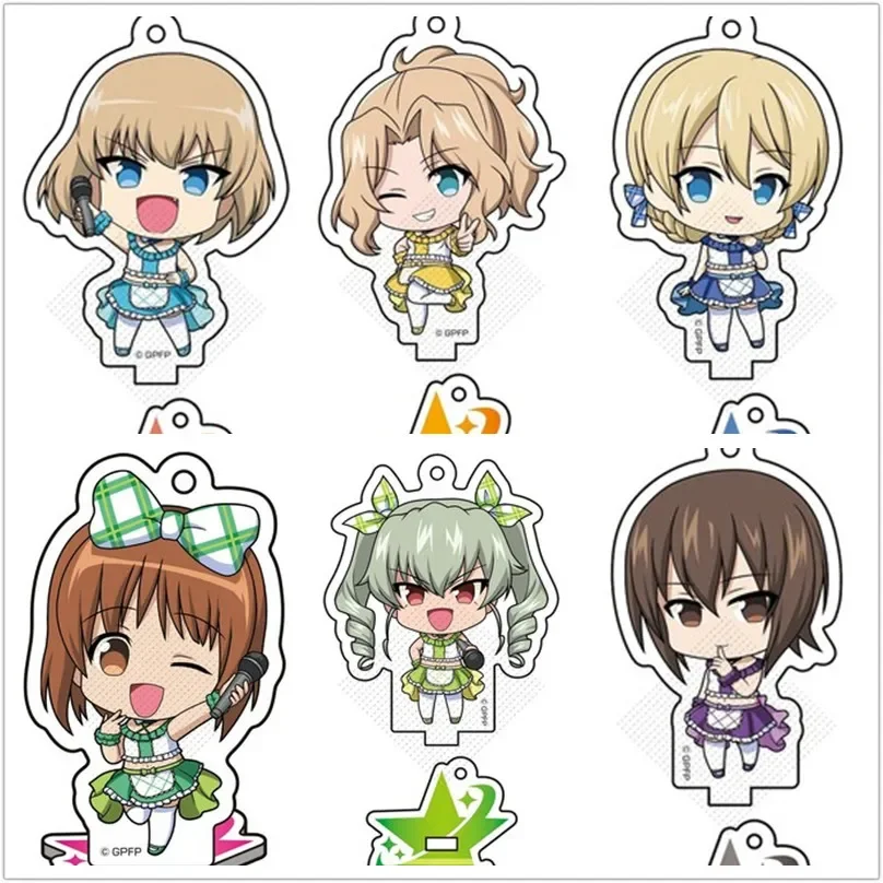 

Аниме Anchovy Darjeeling Reizei Mako Yukari Akiyama Saori Takebe, мини-фигурка куклы, акриловая подставка, модель, тарелка, игрушка для косплея в подарок