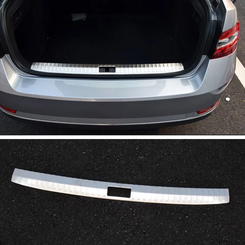 

For SKODA Superb 2017-2022 Rear Plate Threshold Bar Tail Box Protect Pedal
