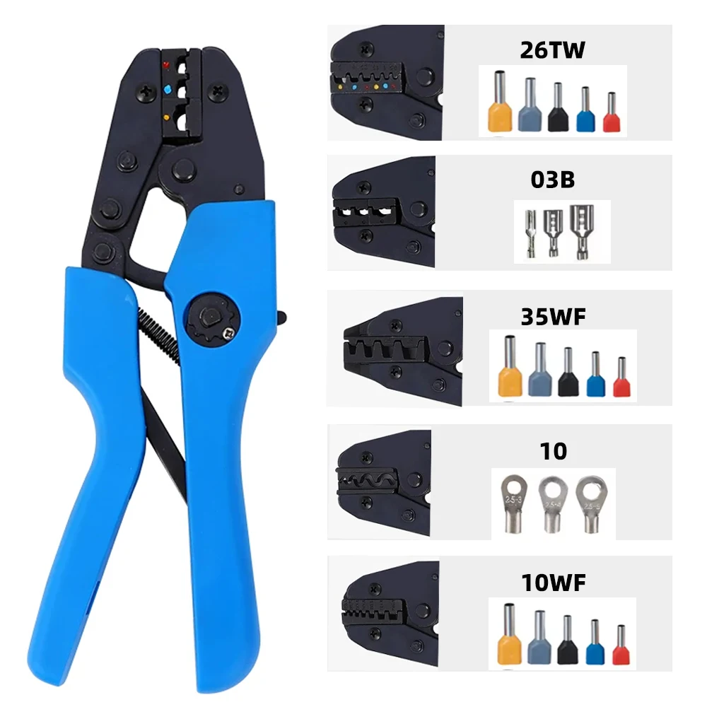 

Обжимные клещи Набор штампов Инструменты для обжима проводов Прецизионные обжимные клещи Изолированные и неизолированные клеммы