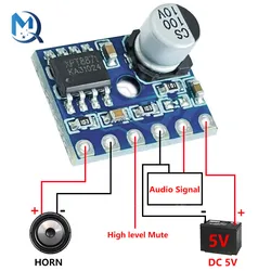 5128 D 클래스 디지털 앰프 보드, 모노 오디오 모듈, 저왜곡 VS88715V, 5W