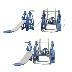 Baby Slide 3 in 1 Indoor Home Safety Slide Swing Chair Combination outdoor Kindergarten Slide Kids Playground Sports Game Toy