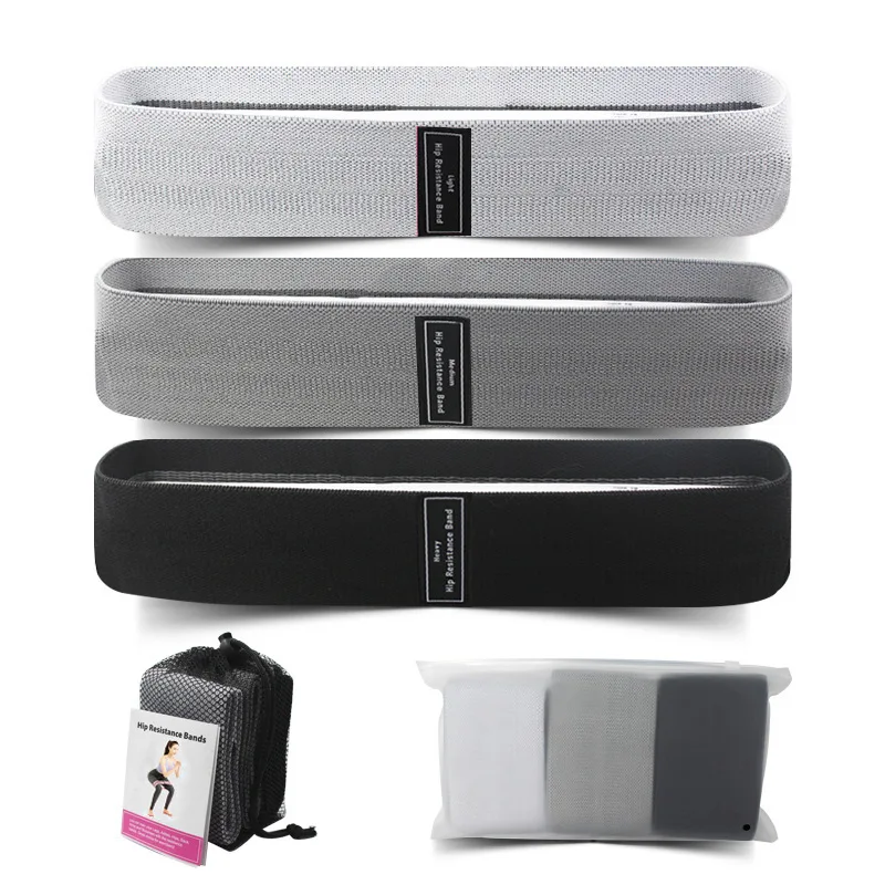 Resistance Bands, Yoga Starter Sets for Women Men, 3 pcs Stretch Exercise Workout Bands for Booty Legs, Elastic Pilates Flexband