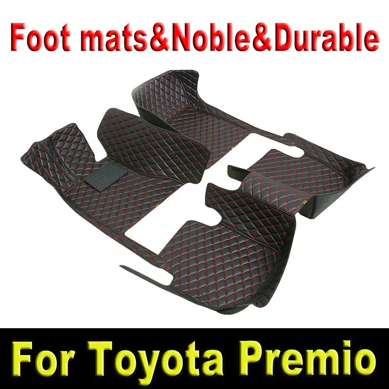 Car Floor Mats For Toyota Premio Allion T260 2007~2020 Waterproof Carpet Luxury Leather Mat Car Accessories Auto Rugs Full Set