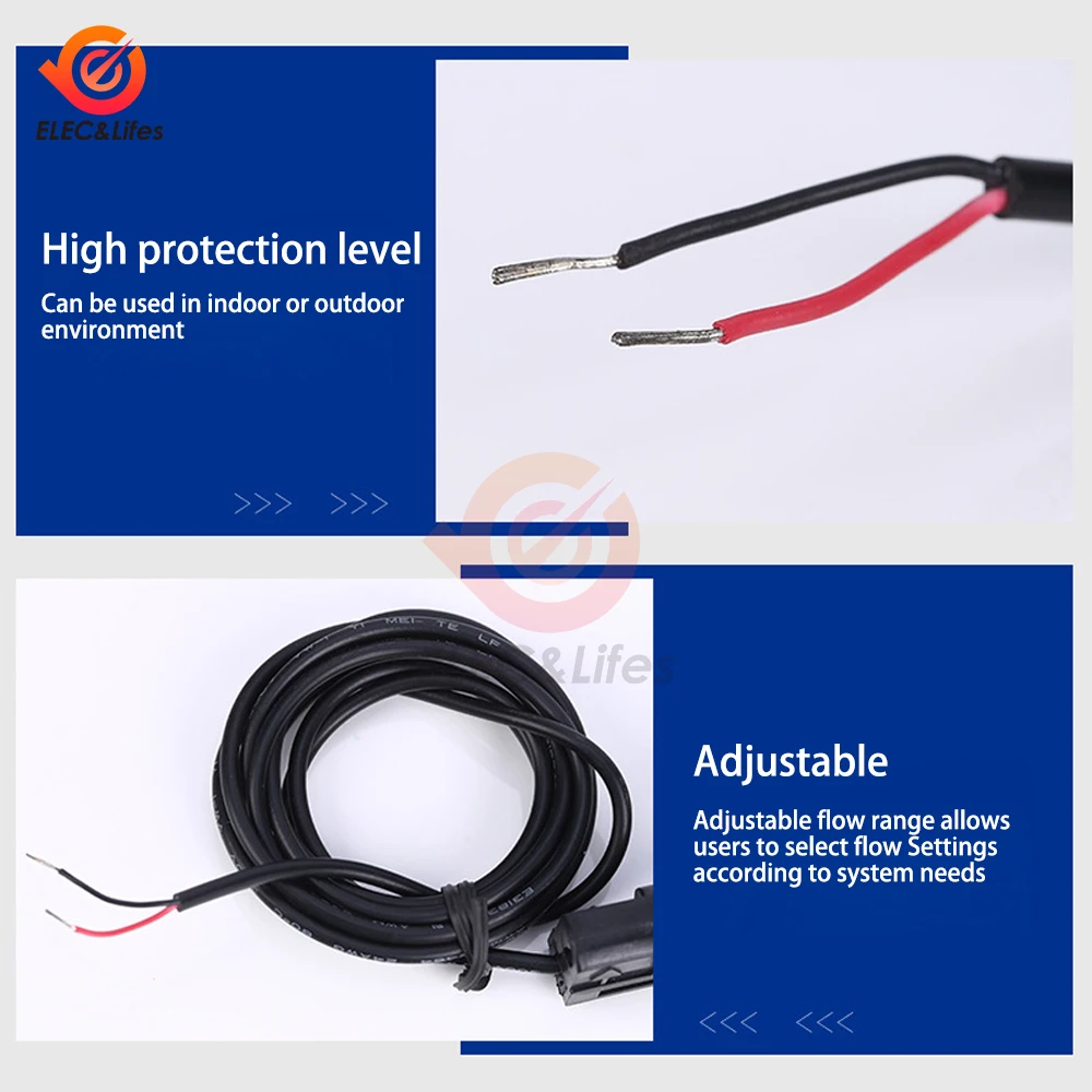 100V 1L/MIN Water Paddle Flow Switch Female Thread Connecting Flow Sensor for Heat Pump Water Heater Air Conditioner Durable