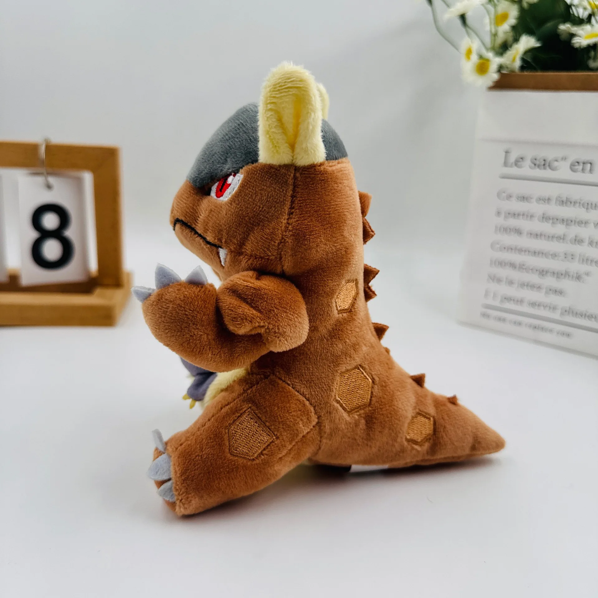 Peluche Pokémon Fit Series Kangaskhan e bambino da 14 cm - Piccola bambola di pezza per coppia di madre-figlio, simpatico e adorabile mostro tascabile da collezione
