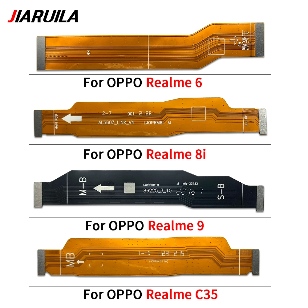 10Pcs/Lot Tested For Oppo Realme 2 C1 3 5 6 7 7i 8i 9 9i 10 C25 C35 Main FPC LCD Display Connect Mainboard Flex Cable