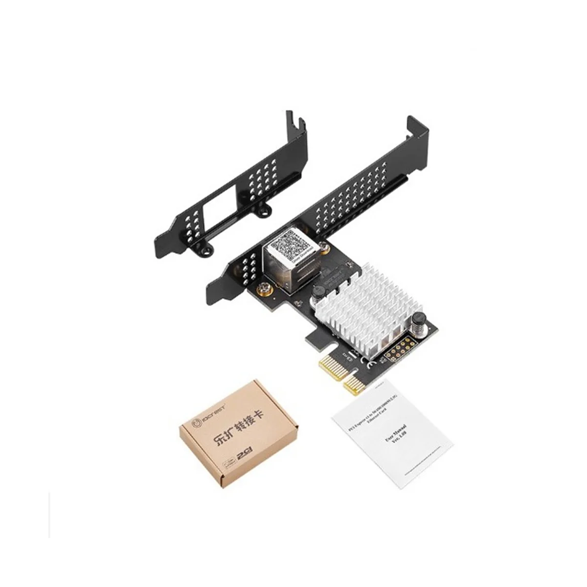 Single Port Gigabit LAN Card, Power Port, Servidor Desktop, Jogos, Cartão LAN, IO-PCE225-GLAN, 2.5G, 2500m